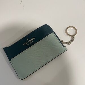 Kate Spade Teal and Mint Key Card Holder